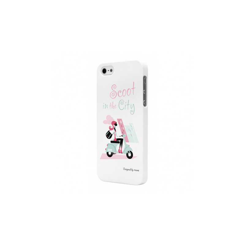 Coque rigide Moxie motif Miss Scoot pour Apple IPhone 5/5S/SE