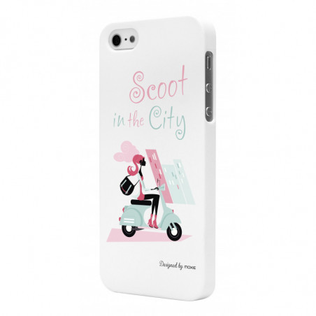 Coque rigide Moxie motif Miss Scoot pour Apple IPhone 5/5S/SE