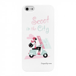 Coque rigide Moxie motif Miss Scoot pour Apple IPhone 5/5S/SE